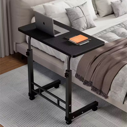 Mobile Computer Desk, Adjustable Height, With Wheels